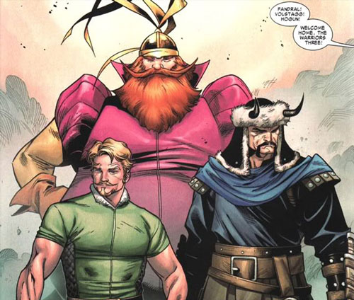 thor 2 warriors_three comics