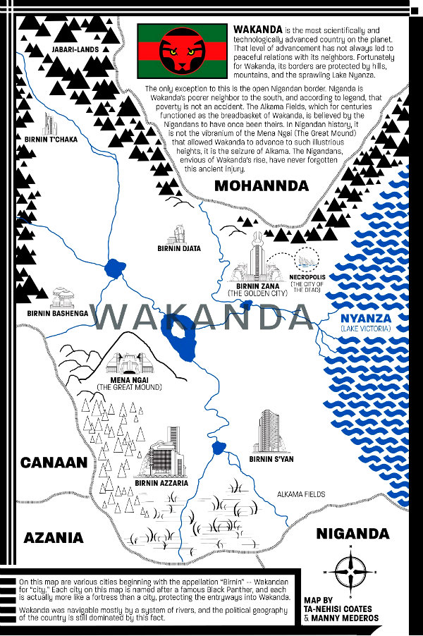 plano critico geografia de Wakanda pantera negra uma nação sob nossos pés