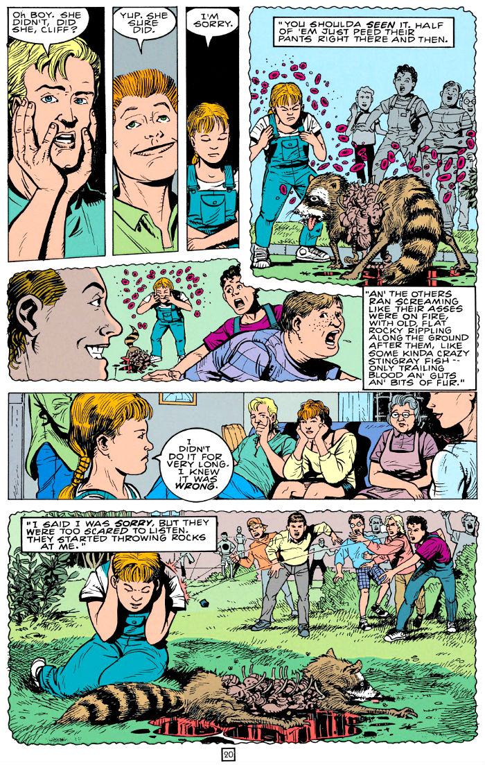 Animal Man (1988-1995) plano critico maxine guaxinim