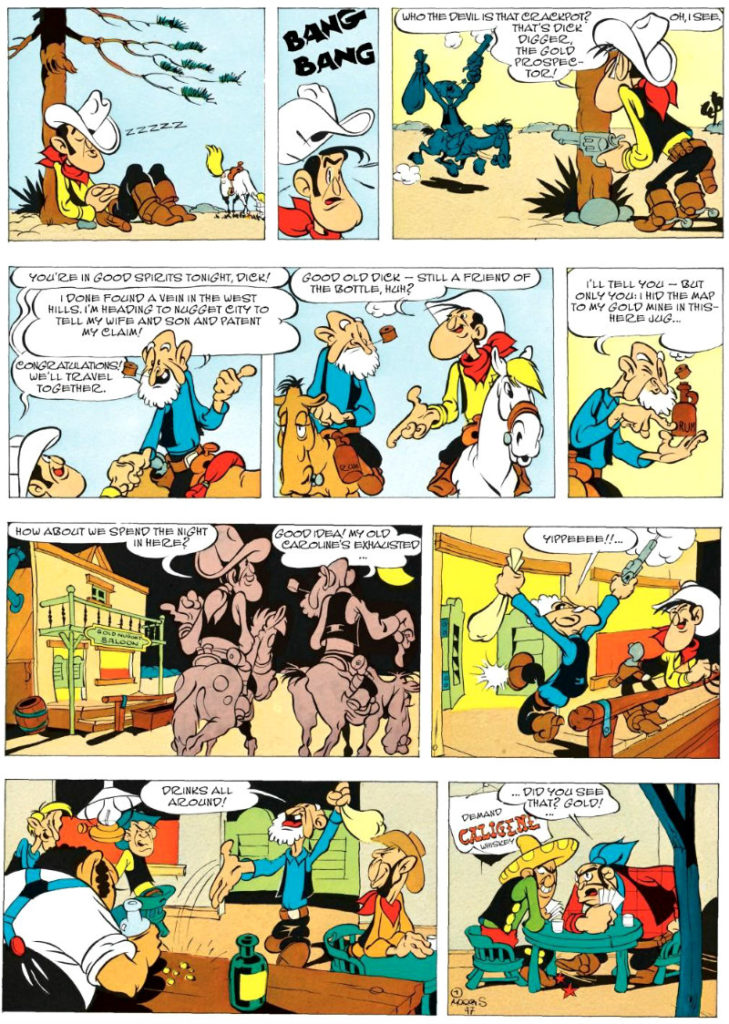 Lucky Luke - Dick Digger's Gold Mine #48 plano critico a mina de ouro de dick plano critico