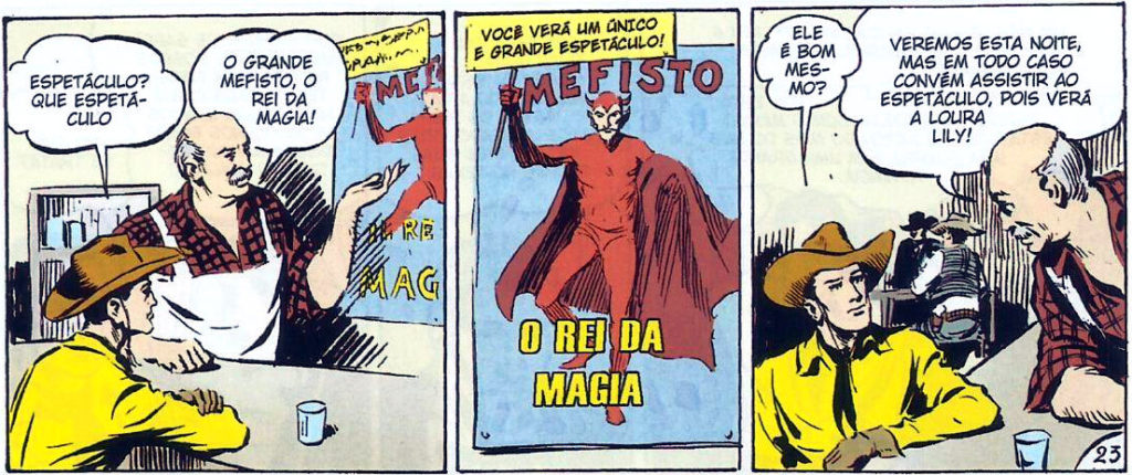 Tex em Cores - BR0002 - Surge Mefisto (2009) - página 128 primeira aparição de Mefisto