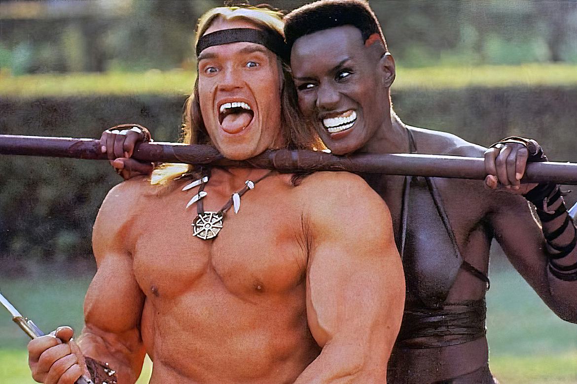 Arnold schwarzenegger and grace jones