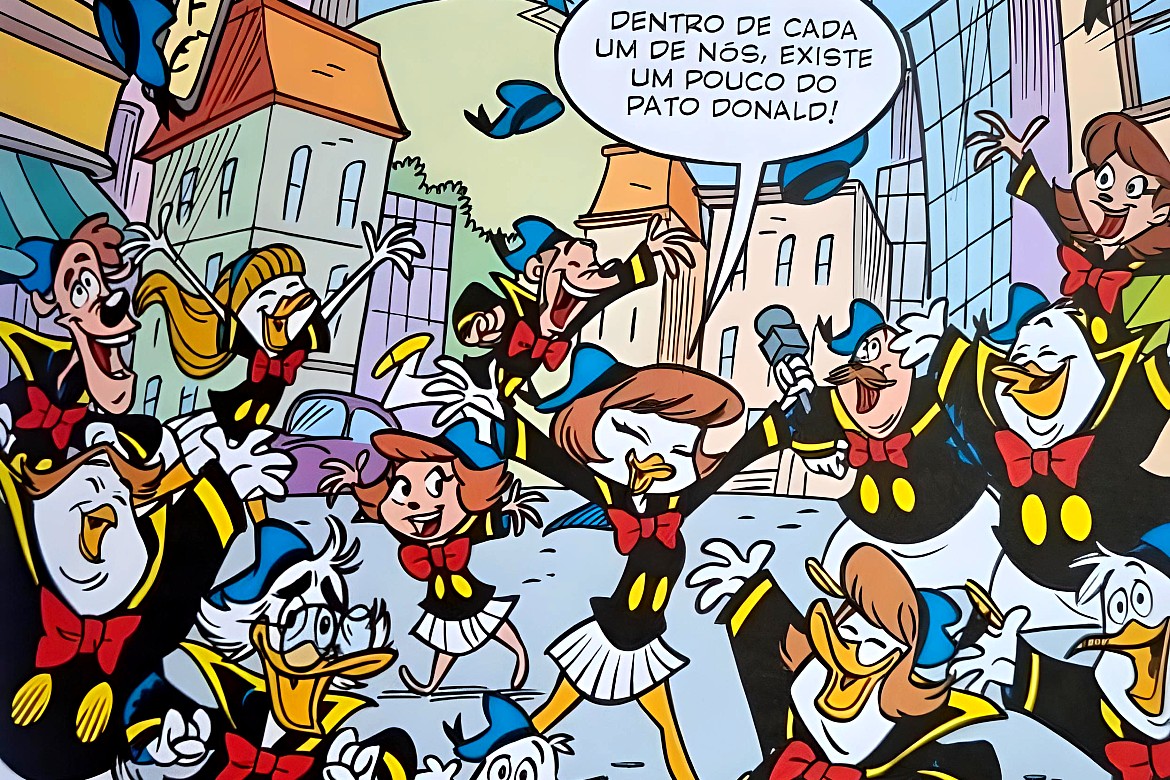 Donald, o pato mais nervoso do mundo.